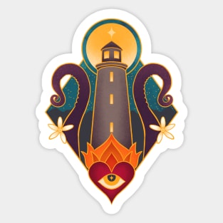 Lighthouse&Kraken Sticker